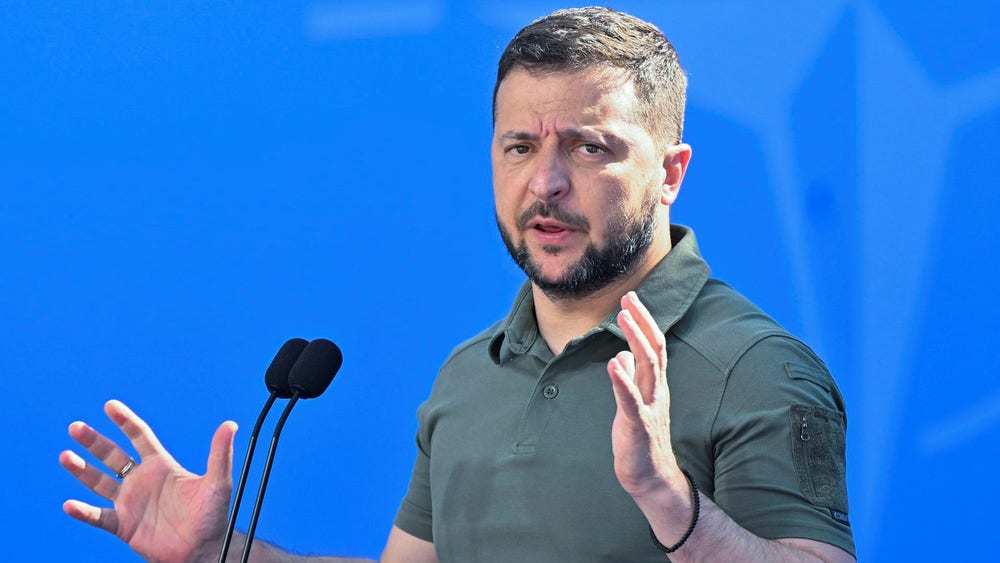 Zelenskyj träffar Trumps man i Ukraina​​