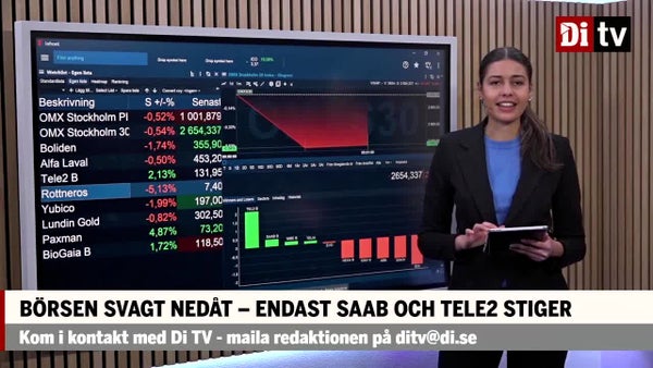 Dyster börsöppning – Rottneros faller efter vinstvarning​​