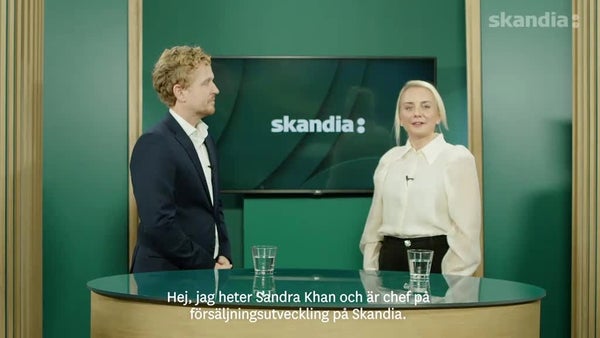 ANNONS: Skandia – Sandra Khan och Jonathan Unander-Scharin​​