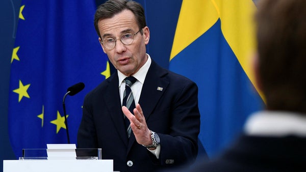 Kristersson: Inte aktuellt med euro nu​​