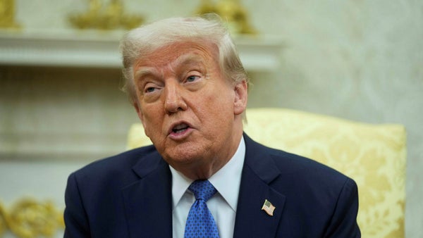 Trump: ”Total seger” om vi har tullar på 50 procent om ett år​​