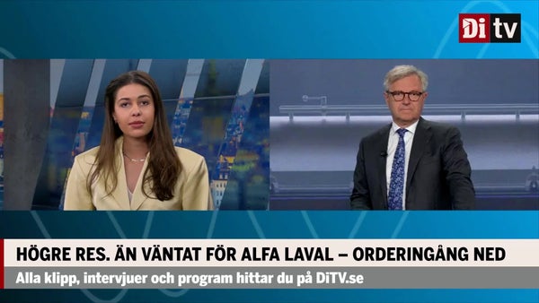 Bättre resultat än väntat för Alfa Laval – orderingången minskar​​
