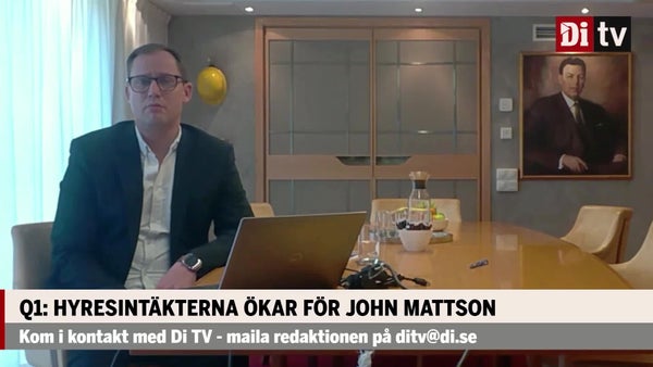 Hyresintäkterna ökar för John Mattson under första kvartalet​​