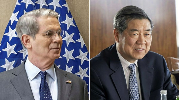 Kina och USA ska göra uttalande på måndag​​