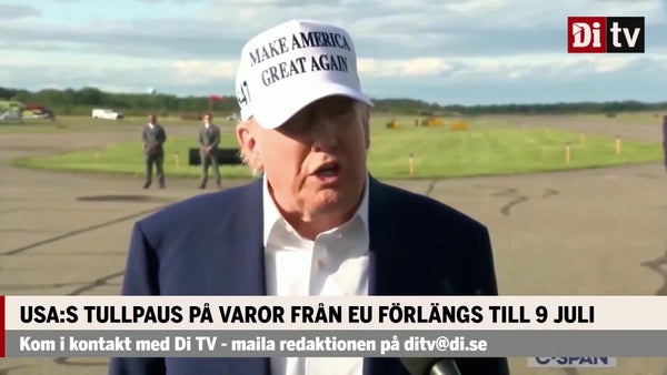 Tvära kast när Trump kommer med nytt tull-utspel – tullpaus för EU till 9 juli​​
