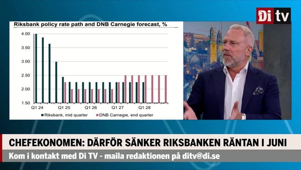 Chefekonomen: Därför sänker Riksbanken räntan i juni​​