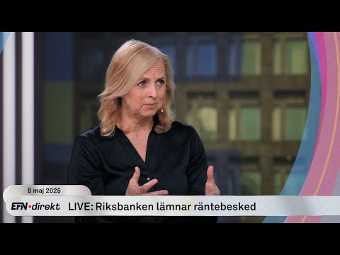 Chefekonomen om Riksbankens räntebesked: ”Ett väntat besked”