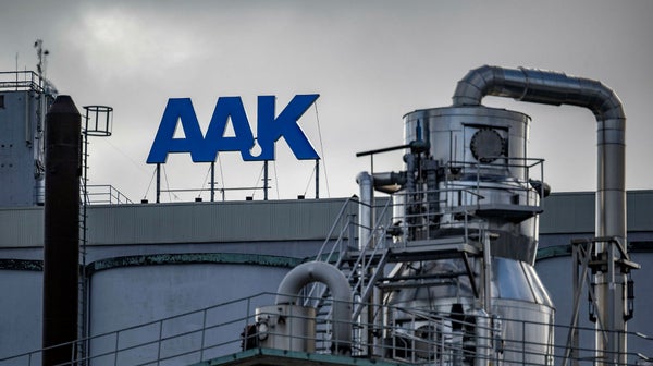 AAK: Brand påverkar inte produktionen​​