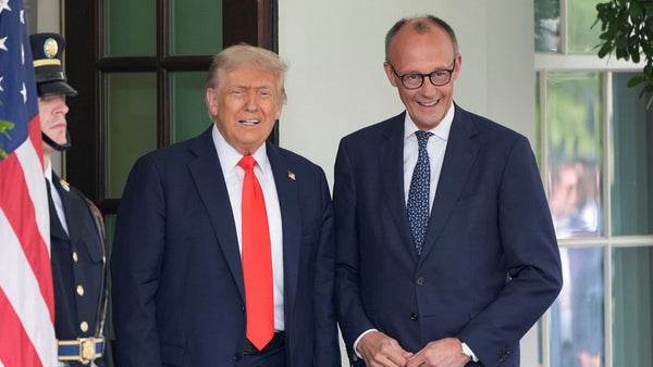 Trump tar emot Merz – hoppas på bra samarbete​​
