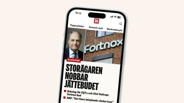 Splittring bland Fortnoxägarna: Swedbank Robur avser tacka ja​​