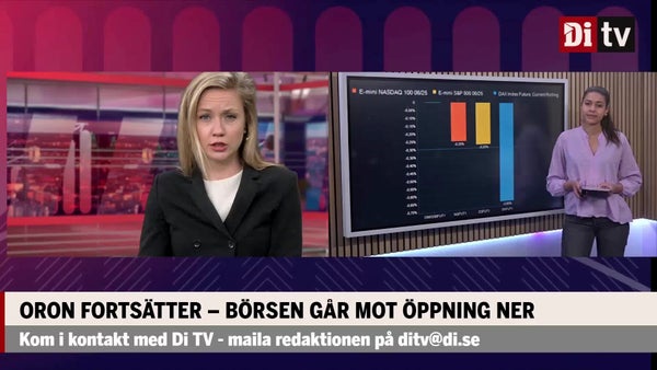 Oron fortsätter – börserna går mot öppning ner​​