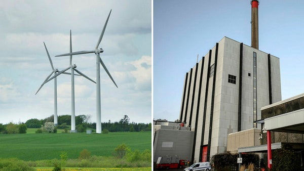 Höger och vänster bromsar energifrågan​​