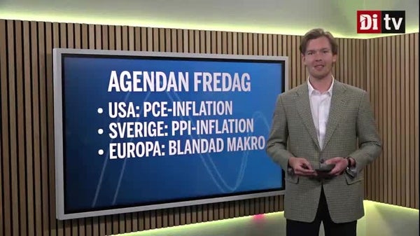 Agendan: PCE-inflation från USA och svensk PPI​​