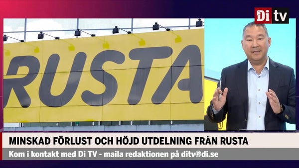Minskad Förlust och höjd utdelning från Rusta​​