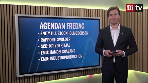 Agendan: Enity till börsen och Svolder rapporterar​​