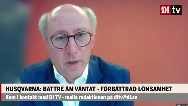 Stark rapport av Husqvarna ”Ett väldigt bra kvartal – rekordförsäljning”