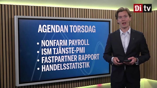 Agendan: NFP-siffror och tjänste-PMI från USA​​