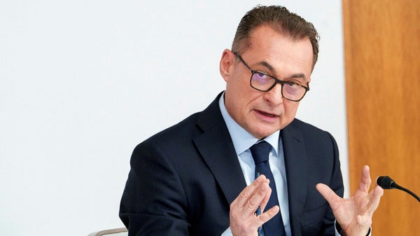 Tysklands centralbankschef andas försiktig optimism​​