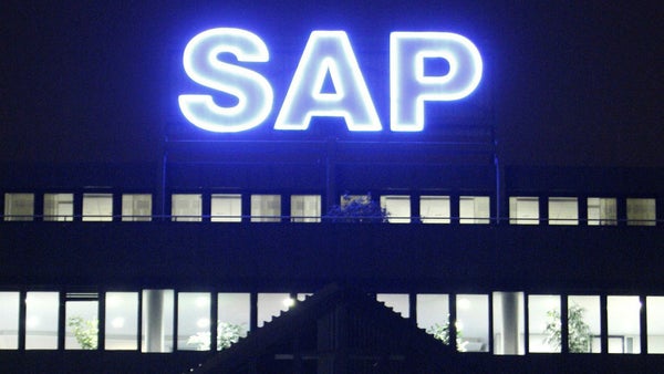 SAP redovisar intäkter under förväntningarna​​