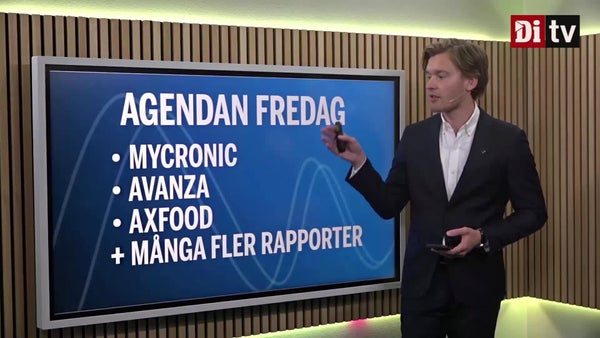 Agendan: Hektisk rapportdag – Mycronic, Avanza  Axfood visar korten​​