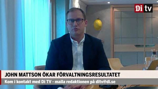 John Mattson ökar förvaltningsresultatet: ”Bolaget fortsätter utvecklas positivt”​​