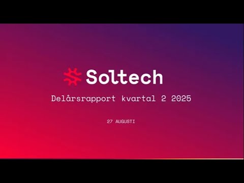 Soltech Energy – Q2 Presentation 2025